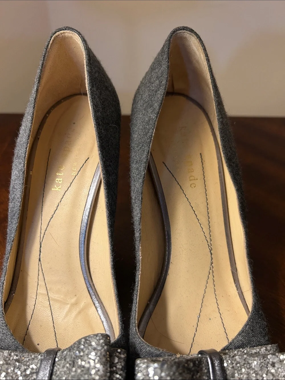 kate spade Glitter Bow Heels
